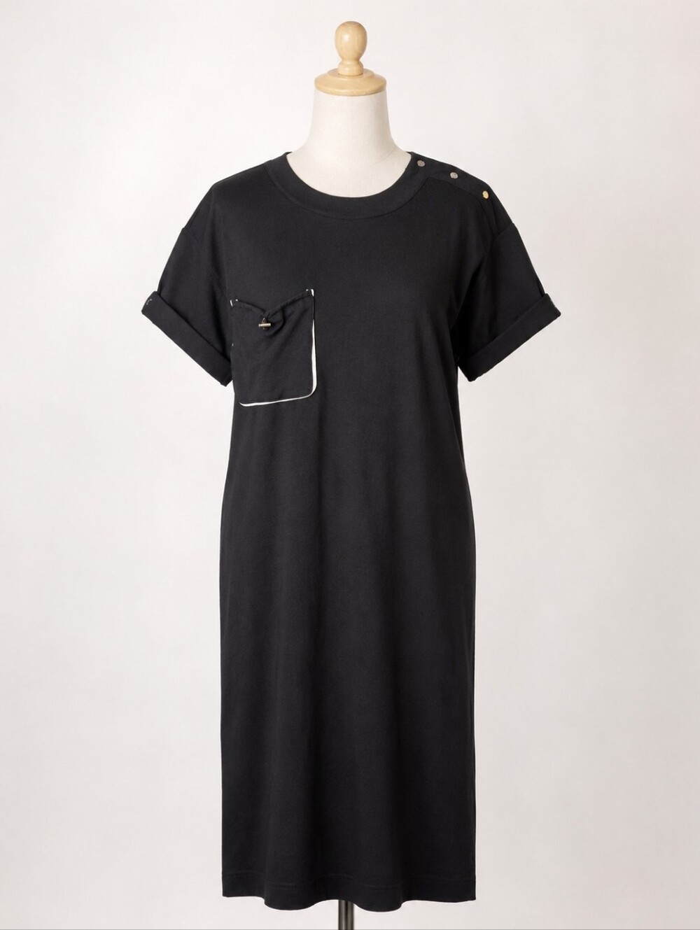 Free People Movement Oversize Black Tshirt Dress Size XS Black Knit Maxi